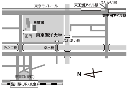 東京海洋大地図